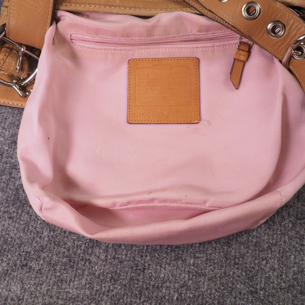Coach Bleecker F13353 Bucket Bag British Tan Leather Shoulder Crossbody - Picture 9 of 16